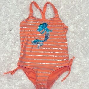 Girl One Piece Swimsuit (Size 8)